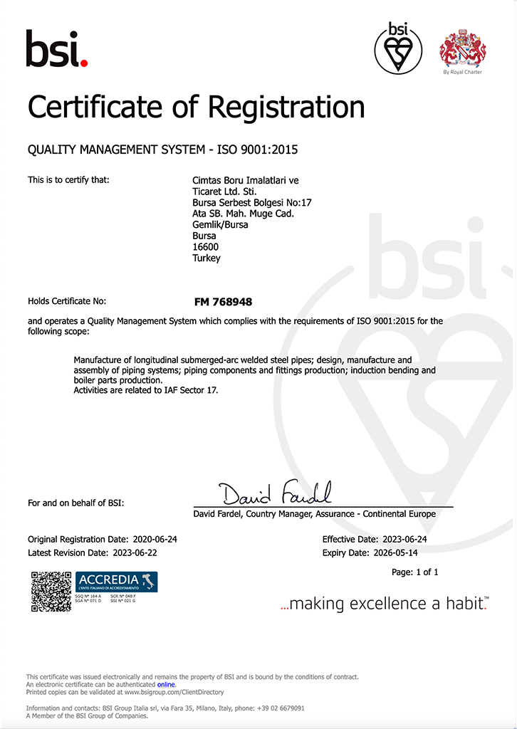 ISO 9001 ACCREDIA